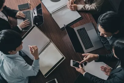 ミーティング中の画像