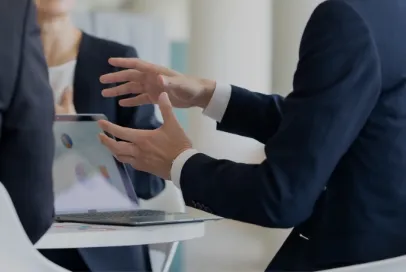 ミーティング中の画像